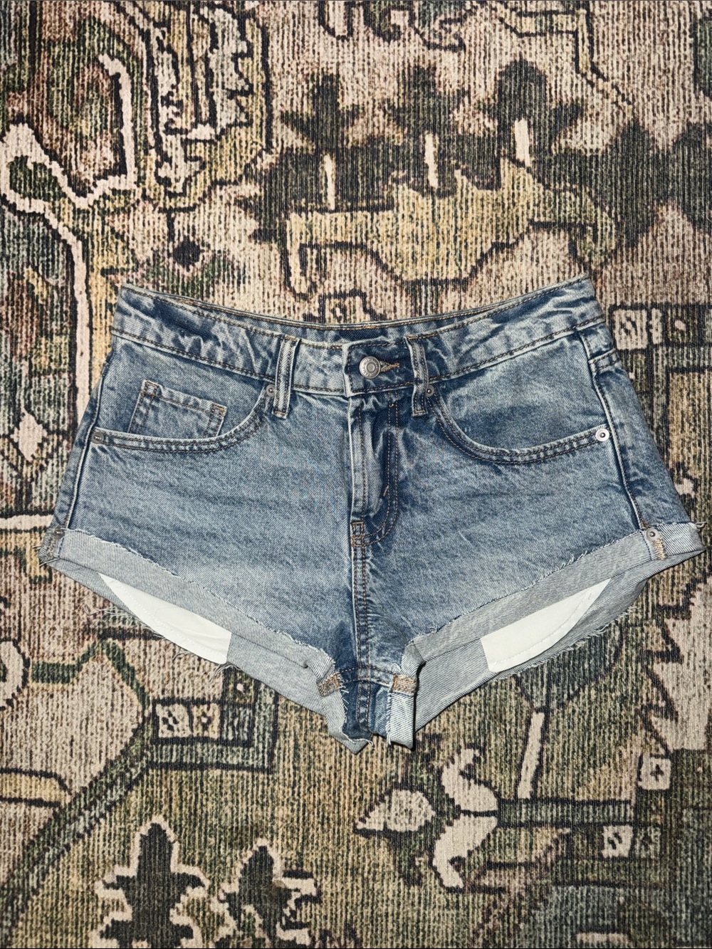 wild fable Light Blue High-Rise Denim Shorts
